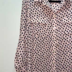 Ann Taylor Loft blush pink blouse